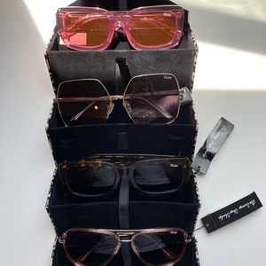 Quay Sunglasses in Leopard Folding Box Set of 4